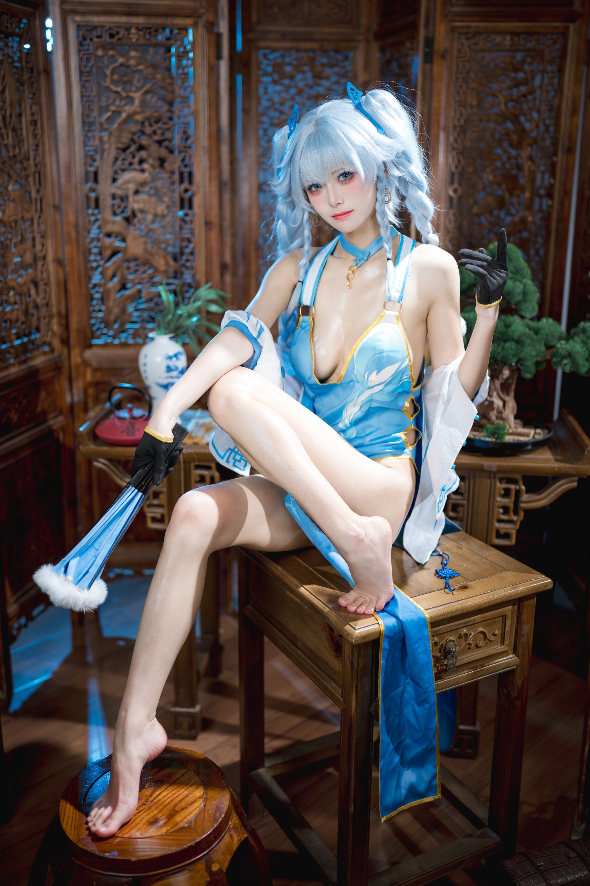 图片[1]-九柒喵 – NO.016 翠雀媚[34P]-XikXak